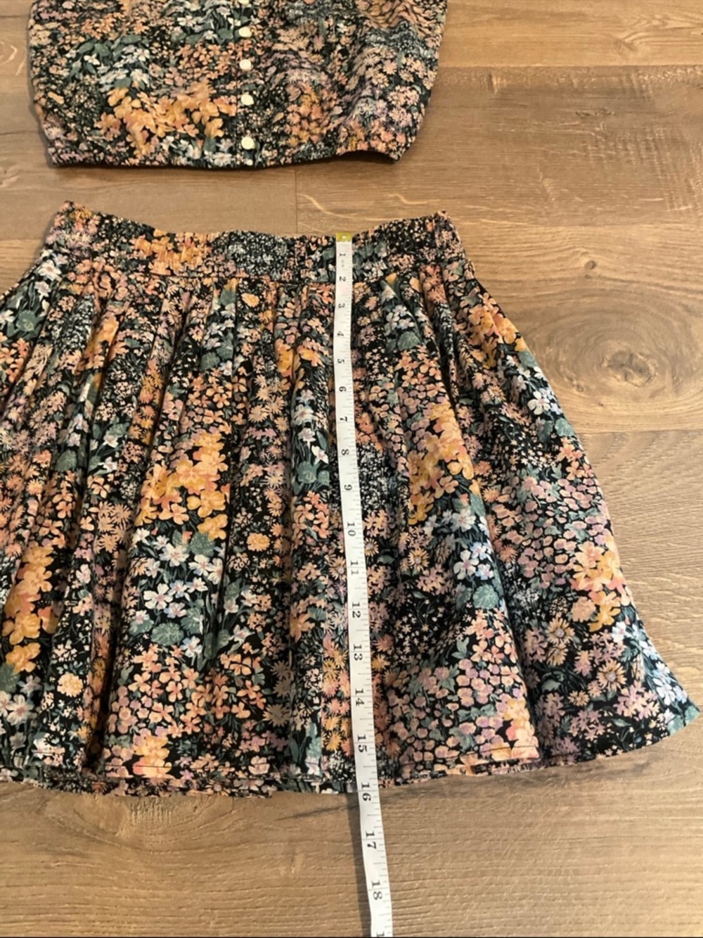 American Eagle cropped floral cami and mini skirt set, XS - Picture 13 of 13